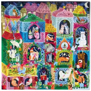 Eeboo: Christmas Cats (1000) kerstpuzzel