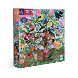 Eeboo: French Medieval Songbirds (1000) vogelpuzzel
