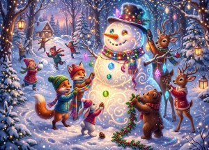 Bluebird: The Magic Snowman (104XL) kinderpuzzel