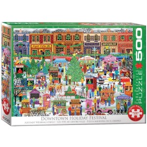 Eurographics: Downtown Holiday Festival (500XL) kerstpuzzel