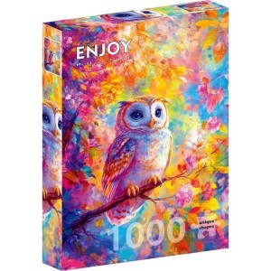 Enjoy: Pastel Owl (1000) verticale puzzel