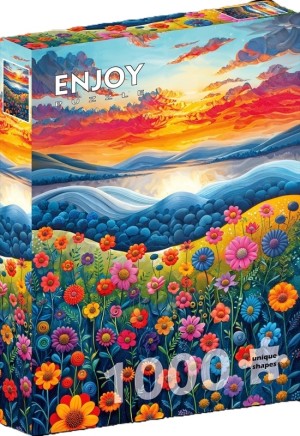 Enjoy: Sunrise Fields (1000) verticale puzzel