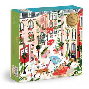 Galison: Merriest Village (1000) kerstpuzzel
