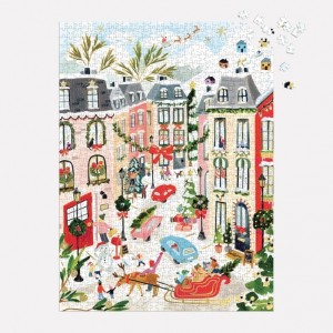 Galison: Merriest Village (1000) kerstpuzzel
