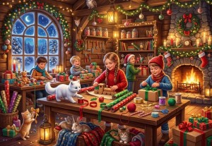 Bluebird: Christmas Preperations (1000) kerstpuzzel