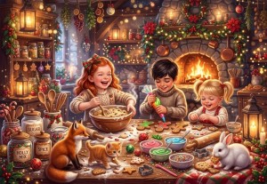 Bluebird: The Little Christmas Bakers (1000) kerstpuzzel