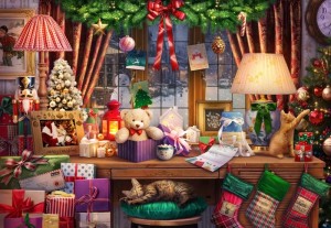 Bluebird: Night before Christmas (1000) kerstpuzzel