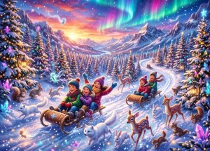 Bluebird: A Magical Winter in the Mountains (500) winterpuzzel