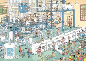 Jan van Haasteren: Hop Hop overal Sop - Een Kleurrijk Zooitje (2x1000) puzzels