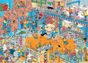 Jan van Haasteren: Hop Hop overal Sop - Een Kleurrijk Zooitje (2x1000) puzzels