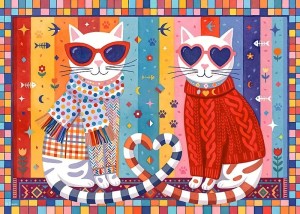 Cherry Pazzi: Kittens in Love (300XL) kattenpuzzel