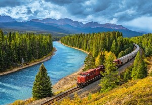 Castorland: Canadian Pacific Railway in Banff National Park (1000) treinpuzzel