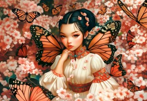 Castorland: Butterfly Princess (1000) legpuzzel