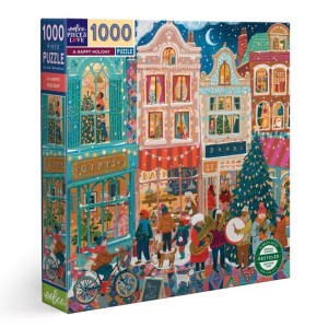 Eeboo: A Happy Holiday (1000) vierkante puzzel