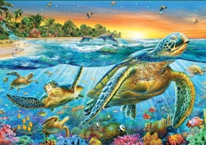 Jumbo: Underwater Turtles (3000) legpuzzel OP = OP