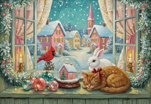 Alipson: Christmas Window (1000) kerstpuzzel