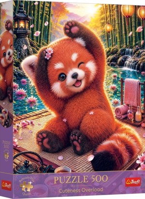 Trefl: Cute Red Panda (500) verticale puzzel