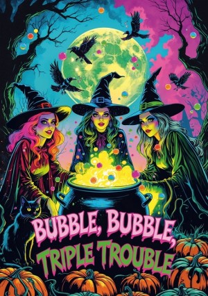 Trefl: Hall of Horror - Witches (1000) verticale puzzel