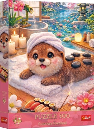 Trefl: Adorable Otter (500) verticale puzzel