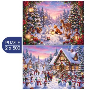 Alipson: Vive Noel (2x500) kerstpuzzels