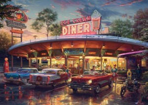 Schmidt: American Diner (1000) SCHADE AAN DOOS OP = OP