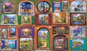 Trefl: Windows of the Seasons (10000) grote legpuzzel