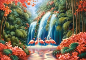 Castorland: Flamingo Paradise (500) legpuzzel