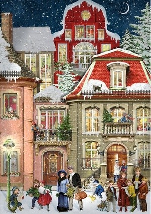 Coppenrath: In the Street of Houses (1000) verticale puzzel