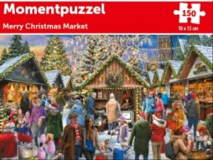 Tucker's Fun Factory: Momentpuzzel - Merry Christmas Market (150) mini kerstpuzzel