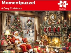 Tucker's Fun Factory: Momentpuzzel - A Cosy Christmas (150) mini kerstpuzzel
