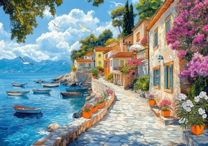 Castorland: Mediterranean Walk (500) legpuzzel