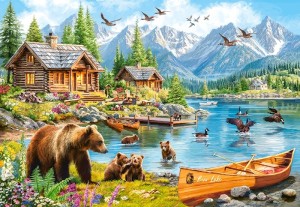 Castorland: Bear Lake (1000) legpuzzel