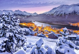 Castorland: St Moritz, Switzerland (1000) legpuzzel