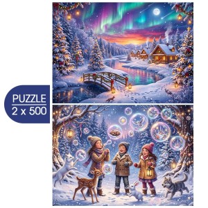 Bluebird: The Magic of Winter (2x500) winterpuzzels