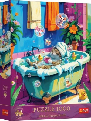 Trefl: Meow, Relax, Repeat (1000) verticale puzzel
