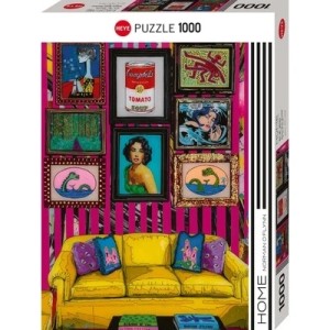Heye: Home - Room with Warhol (1000) verticale puzzel