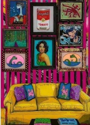 Heye: Home - Room with Warhol (1000) verticale puzzel
