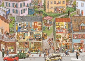 Heye: Where are you - Townhouses (1000) legpuzzel
