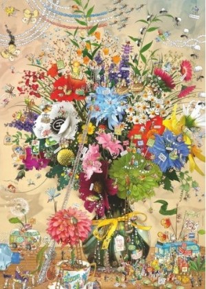 Heye: Look Closely - At the Flowers (1000) verticale puzzel