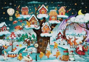 Interdruk: Gingerbread World (500) kerstpuzzel