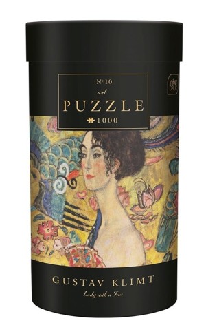 Interdruk: Gustav Klimt - Lady with a Fan (1000) verticale puzzel
