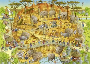Heye: Funky Zoo - African Habitat (1000)