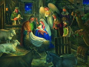 Cobble Hill: Away in a Manger - Liz Goodrick (500) kerstpuzzel