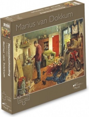 Marius van Dokkum - Mannenhuishouding (1000) legpuzzel