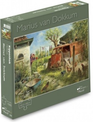 Marius van Dokkum - Kippenhok (1000) legpuzzel