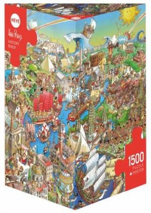 Heye: Hugo Prades - History River (1500) verticale legpuzzel