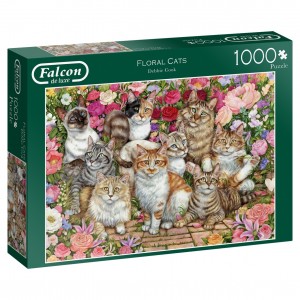 falcon floral cats legpuzzel