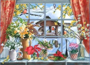 House of Puzzles: Watch the Birdies (500) winterpuzzel