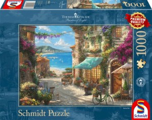 Schmidt: Thomas Kinkade - Café aan de Italiaanse Riviéra (1000) legpuzzel