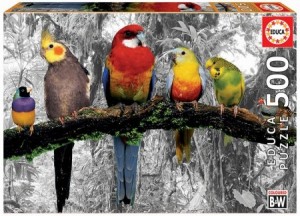 Educa: Birds on the jungle (500) legpuzzel